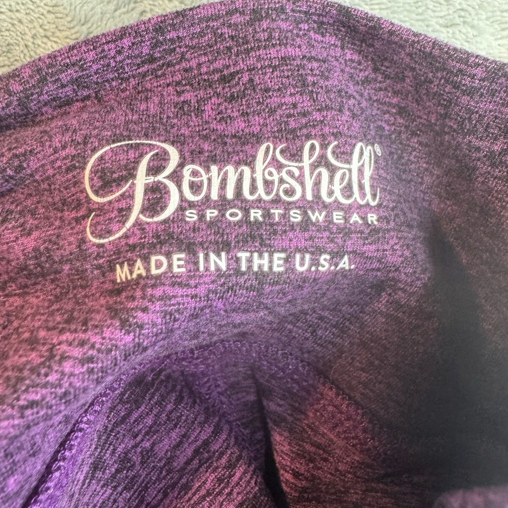 Bombshell Sportswear Voluptuous Leggings Purple Size Large - Picture 8 of 12